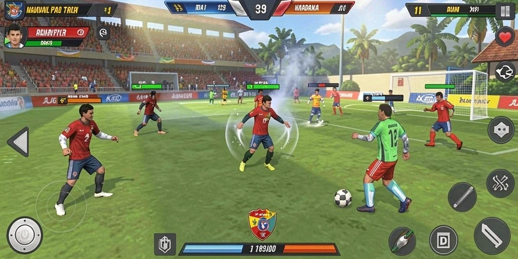 Screenshot dari tantangan seru di level tinggi.