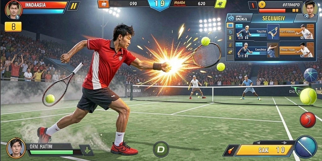 Mode multiplayer yang memungkinkan bermain dengan teman.
